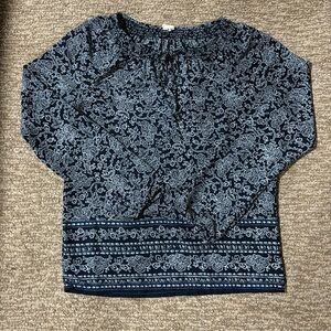 Gap navy and white tunic